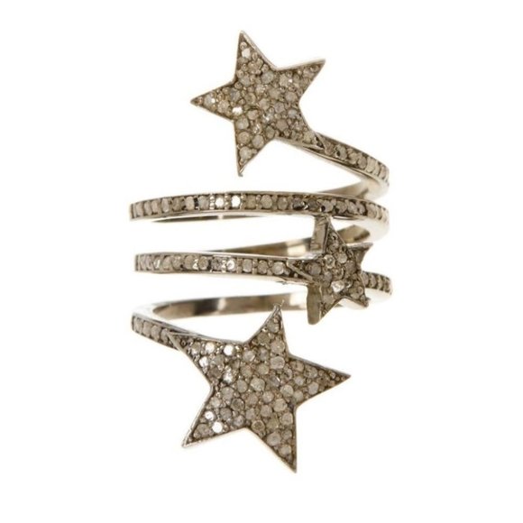 Adornia Jewelry - Starra Champagne natural Diamond Ring - 1.50 ctw